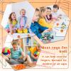 Leitee 120 Pcs Mini Basketball Soft Foam Stress Balls Small Squeeze Basketball Toys 1.6 inch Bouncy Ball for Anxiety Stress Relief Party Favor Decoration School Reward Present Game view 4