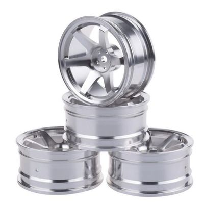 4PCS Aluminum Wheels Hub Rims for Tamiya 1/10 RC Car TT-01 TT02 for Sakura for HSP for HPI