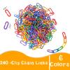 Chain Link Math Manipulatives - 240 C Clips Plastic Chain Links & 20 Ice Cream Cards for Counting & Linked Math Game - Learning Resources for Kindergarten Sensory Bin Math Links Counting Toy view 2