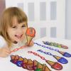 Chain Link Math Manipulatives - 240 C Clips Plastic Chain Links & 20 Ice Cream Cards for Counting & Linked Math Game - Learning Resources for Kindergarten Sensory Bin Math Links Counting Toy view 3
