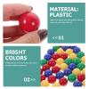 Toddmomy 48Pcs Chinese Checkers Marbles Balls Game Replacement Marbles Balls for Marble Run, Marbles Game 25mm view 2