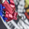 GPM Upgrades Aluminium 6061-T6 Hex Adapter (12MMx8MM) for 1/8 LMT 4WD Solid Axle Monster Truck (LOS04022) RC Cars (Orange) view 2