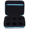 MAGICYOYO Professional Yoyo Storage Case, Yo-yo Case Carry Bag Protect Yo yo Accessories, 6 Yoyo Storage Compartments and Interior Zip Compartment (Black Blue) view 2