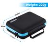 MAGICYOYO Professional Yoyo Storage Case, Yo-yo Case Carry Bag Protect Yo yo Accessories, 6 Yoyo Storage Compartments and Interior Zip Compartment (Black Blue) view 3