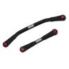 INJORA Steering Link Stainless Steel with Plastic Rod Ends for 1/24 RC Crawler Car Axial SCX24 C10 Deadbolt JLU Gladiator BroncoBlack view 2