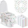 50 Packs Disposable Toilet Seat Covers Extra Large Individually Wrapped for Kids and Adults, Portable Non Slip Waterproof Potty Seat Covers for Toddlers Potty Training, Travel (Unicorn) view 1