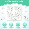 50 Packs Disposable Toilet Seat Covers Extra Large Individually Wrapped for Kids and Adults, Portable Non Slip Waterproof Potty Seat Covers for Toddlers Potty Training, Travel (Unicorn) view 3