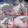 Teling 30 Pieces Birthday Party Hats Car/Cow Themed Paper Cone Hat Birthday Party Supplies Decorations for Kids (Race Car) view 3
