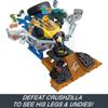 Hot Wheels Monster Trucks Arena Smashers Mega-Wrex vs. Crushzilla Takedown Playset with 1:64 Scale Mega-Wrex Toy Truck & 6 Crushable Cars view 4