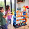 Hot Wheels City Ultimate Garage Track Set with 2 Die-Cast Toy Cars & Car-Eating Dragon, Stores 50+ Vehicles, 4 Levels view 2