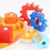 SAFIGLE 1set Wooden Gear Matching for Boy Girl Educational Building Blocks Kit to Enhance Fine Motor Skills and Color Recognition Fun Geometry Plaything Colors and Creative Design view 3