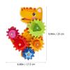 SAFIGLE 1set Wooden Gear Matching for Boy Girl Educational Building Blocks Kit to Enhance Fine Motor Skills and Color Recognition Fun Geometry Plaything Colors and Creative Design view 4