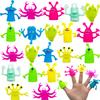 20 Pcs Finger Puppets Toys,Funny Colorful Monster Stretchy Finger Puppets,Soft Rubber Finger Doll Toys for Children's Party Favors view 1