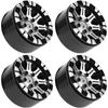 4Pack HIRCQOO Metal 1.9 inch Beadlock Wheel Rims 12 Hex Hubs CNC Machined Compatible with Axial SCX10 90046 SCX10-III Redcat Gen7 Gen8 RC4WD D90 Traxxas TRX4 MST 1/10 RC Crawler view 1