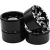 4Pack HIRCQOO Metal 1.9 inch Beadlock Wheel Rims 12 Hex Hubs CNC Machined Compatible with Axial SCX10 90046 SCX10-III Redcat Gen7 Gen8 RC4WD D90 Traxxas TRX4 MST 1/10 RC Crawler view 2