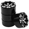 4Pack HIRCQOO Metal 1.9 inch Beadlock Wheel Rims 12 Hex Hubs CNC Machined Compatible with Axial SCX10 90046 SCX10-III Redcat Gen7 Gen8 RC4WD D90 Traxxas TRX4 MST 1/10 RC Crawler view 3