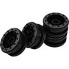 4Pcs HIRCQOO Plastic 1.9'' Beadlock Wheel Rims Hubs 1.9 Wheels Compatible with Axial SCX10 SCX10-II Traxxas TRX4 RC4WD D90 Tamiya CC01 RedCat Gen7 1/10 RC Crawler (Black) view 2