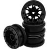 4Pcs HIRCQOO Plastic 1.9'' Beadlock Wheel Rims Hubs 1.9 Wheels Compatible with Axial SCX10 SCX10-II Traxxas TRX4 RC4WD D90 Tamiya CC01 RedCat Gen7 1/10 RC Crawler (Black) view 4