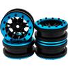 4Pcs HIRCQOO Plastic 1.9'' Beadlock Wheel Rims Hubs 1.9 Wheels Compatible with Axial SCX10 SCX10-II Traxxas TRX4 RC4WD D90 Tamiya CC01 RedCat Gen7 1/10 RC Crawler (Blue) view 1