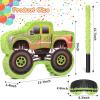 Small Truck Piata Birthday Truck Piata for Construction Piata with Stick Blindfold Confetti Birthday Party Supplies for Carnival Events Fiesta Decor Games,15.7 x 11 x 2.4 Inch (Green) view 2