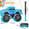 Small Truck Piata Birthday Truck Piata for Kids Construction Piata with Stick Blindfold Confetti Boys Birthday Party Supplies for Carnival Events Fiesta Decor Games,15.7 x 11 x 2.4 Inch (Blue) view 2