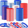 160 Piece Silicone Rubber Bracelets - Motivational Rubber Wristbands for Kids & Adults - 8 Designs for Baseball Theme Party & Birthday Favors view 1