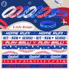 160 Piece Silicone Rubber Bracelets - Motivational Rubber Wristbands for Kids & Adults - 8 Designs for Baseball Theme Party & Birthday Favors view 2