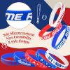 160 Piece Silicone Rubber Bracelets - Motivational Rubber Wristbands for Kids & Adults - 8 Designs for Baseball Theme Party & Birthday Favors view 3