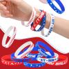 160 Piece Silicone Rubber Bracelets - Motivational Rubber Wristbands for Kids & Adults - 8 Designs for Baseball Theme Party & Birthday Favors view 4