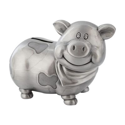 PAASHE Money Banks Metal Piggy Bank Creative Piggy Coin Can Large Capacity with Rubber Stopper Money Box Great Toy Gift for Boys and Girls Cute