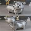 PAASHE Money Banks Metal Piggy Bank Creative Piggy Coin Can Large Capacity with Rubber Stopper Money Box Great Toy Gift for Boys and Girls Cute view 3