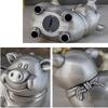 PAASHE Money Banks Metal Piggy Bank Creative Piggy Coin Can Large Capacity with Rubber Stopper Money Box Great Toy Gift for Boys and Girls Cute view 4