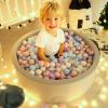 GOGOSO Ball Pit Balls for Toddlers Phthalate-Free BPA-Free Non-Toxic Crush Proof Soft Plastic Play Balls Baby Kids Shape Tent Pool Playhouse Playpen Party Decor, Pink Blue Purple White,100PCS view 4