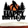 Bigfoot Cake Topper for Boys Girls Kids Men Sasquatch Crossing Party Supplies Camping Jungle Theme Party Decorations Big Foot Monster Ape Birthday Cake Decorations view 1