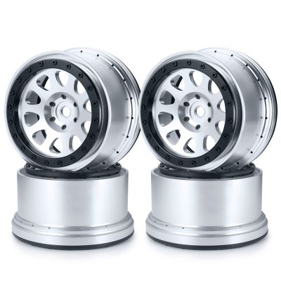 RCLIONS 4.3" Beadlock Wheel Aluminum 24mm Hex/12.5mm Hole for X-MAXX 1/5th RC Truck Car