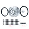 RCLIONS 4.3" Beadlock Wheel Aluminum 24mm Hex/12.5mm Hole for X-MAXX 1/5th RC Truck Car view 4