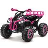 Soar Four Wheeler for - Electirc Toddler 4 Wheeler for 3-6, Ride on ATV 12v Battery Powered, Quad with LED Lights, Music, High Low Speed, USB/TF, Treaded Tires, Pink view 1
