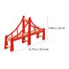 Alasum Wooden Bulk Creative Track Accessories Blocks Raised Railway DIY Bridge Tracks Railroad Model Wooden Building Drawbridge Bricks Rail Span Train Train Bulk view 4