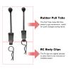 GoHobby RC Body Clips with Pull Tabs for Traxass TRX4 Arrma Axial SCX10 Redcat HSP Himoto 1/8 1/10 RC Car Shell, 20-Pack (Black) view 3