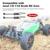GoHobby RC Body Clips with Pull Tabs for Traxass TRX4 Arrma Axial SCX10 Redcat HSP Himoto 1/8 1/10 RC Car Shell, 20-Pack (Black) view 4