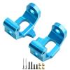 GoHobby Caster Blocks Steering Blocks Rear Stub Axle Carriers Aluminum Upgrades Set for Traxxas 4-Tec 2.0 3.0 1/10 RTR RC Touring Car (Blue) view 2