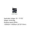 Motor Cooling Fan DC Motor RC Model Parts 30MM 5V-7V DC Cooling Fan Motor Radiator System Black Fan(30mm-2PCS) view 3