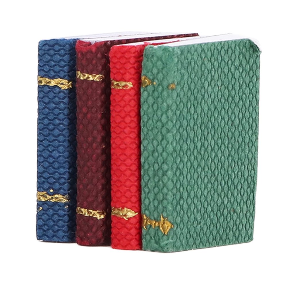 Deosdum 1/12 1/6 Scale Miniatures Dollhouse Books 20pcs Miniatures Books Vivid Lovely Mini Books Dollhouse Decoration