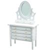 jojofuny Dollhouse Miniature Dressing Table Scale Wooden Makeup Vanity Mirror for Mini House Bedroom Decor Realistic Design Essential Doll Furniture view 1