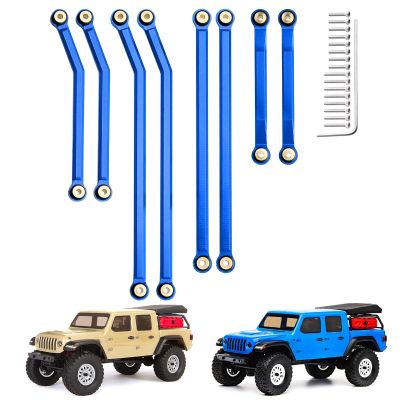 GoHobby High Clearance Front Links Set for Axial SCX24 Gladiator AXI00005, 8PCS (Blue)