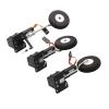 DKNTZO Electronic Landing Gear, 1 Set RC Airplane 25g Electronic Retractable Landing Gear Metal Worm Rod Digtal Servoless Retract Gears for RC Fixed Wing Airplane Plane Model Drone Accessories Part view 1