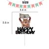 Funny Cat Cake Topper for Boys Girls Cat Pet Birthday Party Supplies Meow Meow Birthday Party Decorations Kitty Cat Kitten Cute Fun Cat Face Happy Birthday Cake Decorations view 4