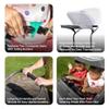 Step2 Side-by-Side Push Around SUV, Kids Push Car, 2 Seats, Stroller Substitute, Includes Seat Belts & Horns, Made of Durable Plastic, Max Weight 100 lbs., for Toddlers 1.5-5 Years Old, Gray view 4