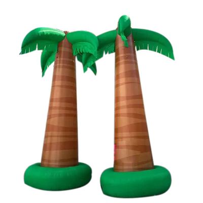15ft Giant Inflatable Tree Model, Outdoor Inflatable Palm Tree Summer Beach Backdrop Stage Decoration (2 Pieces)