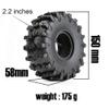 Lifehead 2.2 Inch Crawler Rubber Tires for 1/8 1/10 RC Model Car Crawler Retrofit Accessories Traction Tank 300 KM5 YK4082 Axial SCX10 RR10 Wraith 90048 90018 Traxxas TRX4 TRX-6 view 2